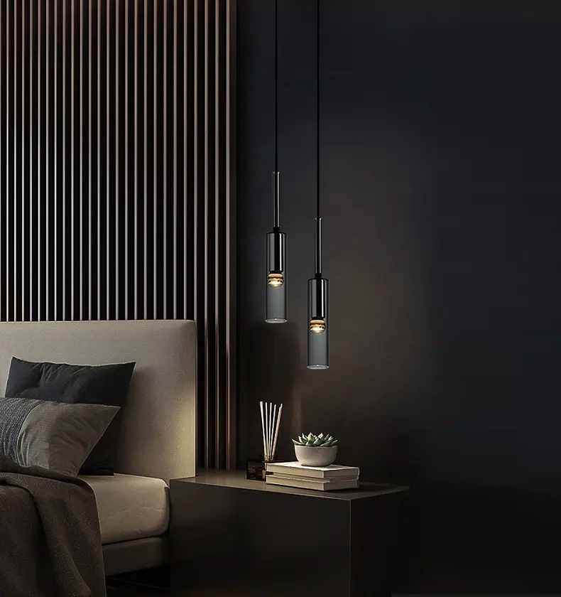 Светильник подвесной ElegantLight DZN-51418 ЧЕРНЫЙ ` D70/H420+1500/1/E14/40W 25-07