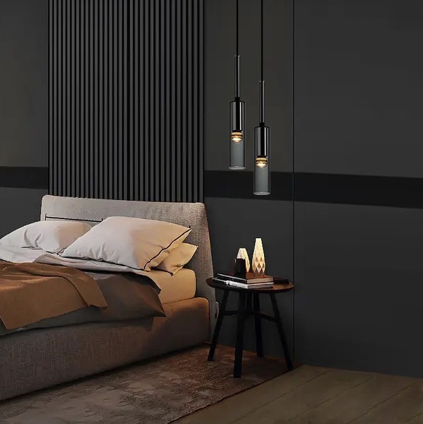 Светильник подвесной ElegantLight DZN-51418 ЧЕРНЫЙ ` D70/H420+1500/1/E14/40W 25-07