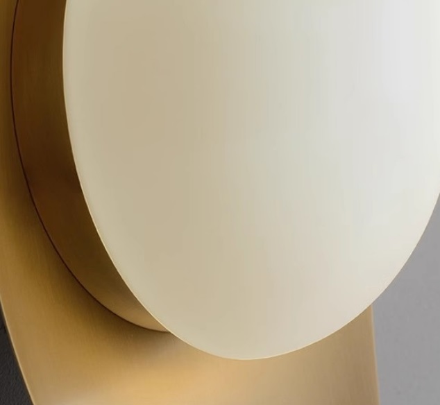 Светильник DZN-13673 ЗОЛОТАЯ БРОНЗА ` D350*200/H150/1/G9/10W плафон стекло белое матовое