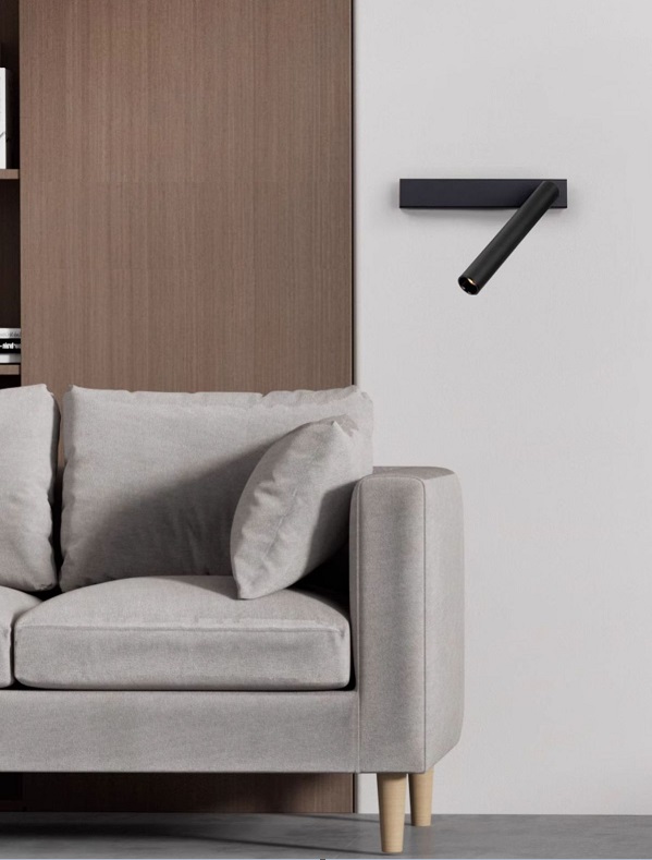 Светильник настенный ElegantLight DZN-13757 ЧЕРНЫЙ ` D250/H50/1/LED/5W/3000K ASFAR