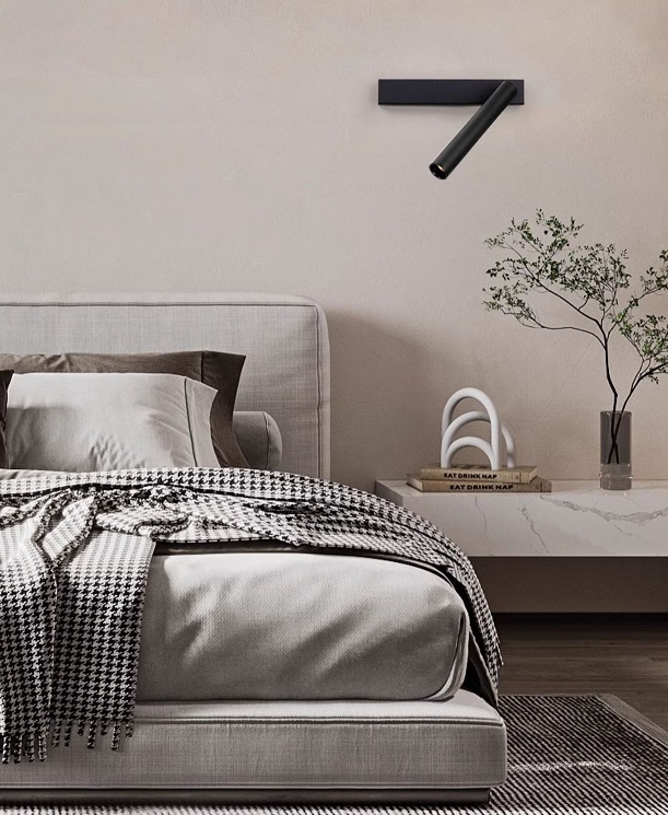 Светильник настенный ElegantLight DZN-13757 ЧЕРНЫЙ ` D250/H50/1/LED/5W/3000K ASFAR