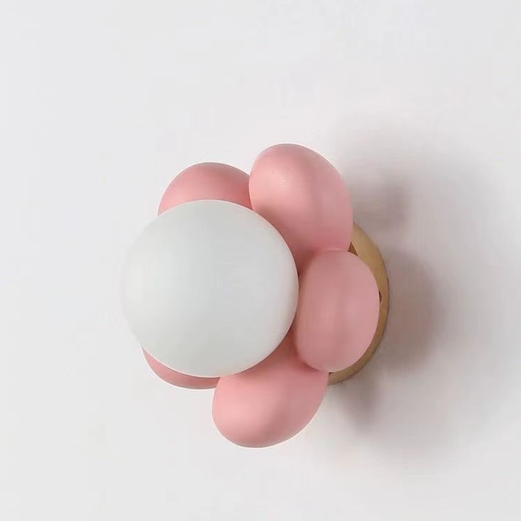 Светильник настенный ElegantLight DZN-13760 РОЗОВЫЙ ` D180/H100/1/G9/10W PINK-TOY