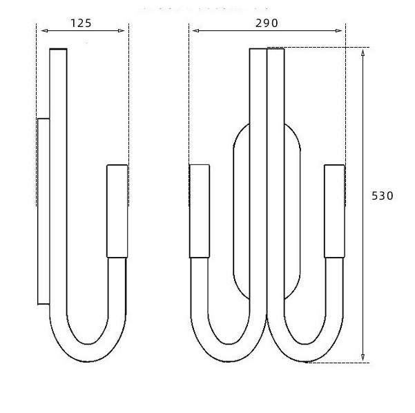 Светильник DZN-13789 РОМ ` D530*290/H125/2/G9/40W LAURA