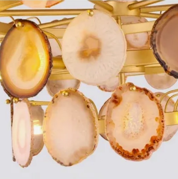 Светильник DZN-13813 БРОНЗА+ЖЁЛТЫЙ ` D600/H650/12/G9/40W AGATTO