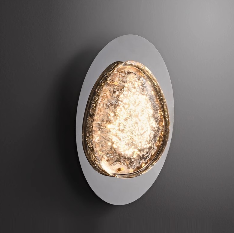 Светильник DZN-13828 РОМ + ПРОЗРАЧНЫЙ ` D160/H250/1/LED/8W/4500K EVIAN LONG 25-04