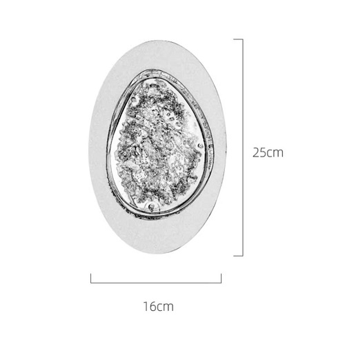 Светильник DZN-13828 РОМ + ПРОЗРАЧНЫЙ ` D160/H250/1/LED/8W/4500K EVIAN LONG 25-04