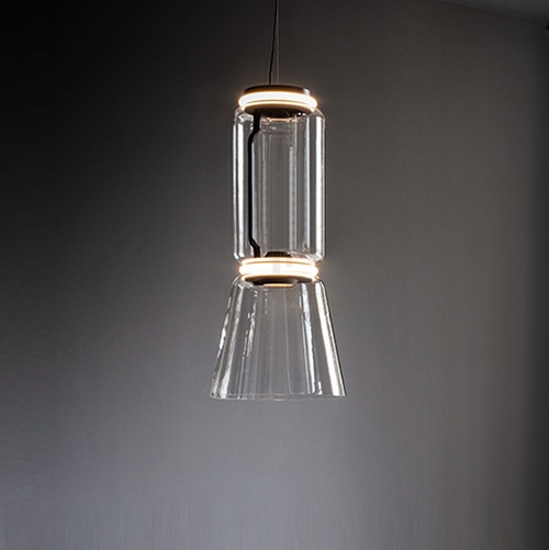 Светильник подвесной ElegantLight DZN-4948 ЧЕРНЫЙ/ПРОЗРАЧНЫЙ ` D260*570/H1200/1/LED/6W/4500К BAMBBO