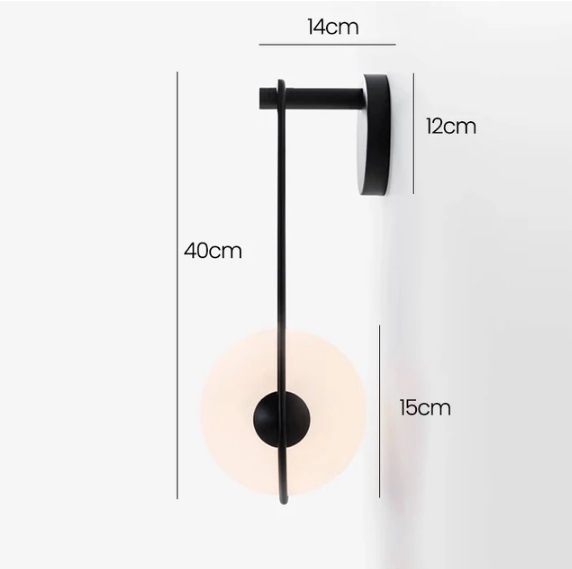 Светильник DZN-13849 ЧЕРНЫЙ ` L150*W250/H400/1/E27/10W D150mm белое матовое стекло