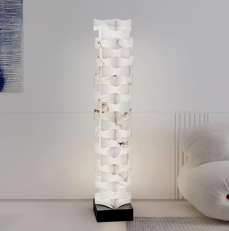 Светильник DZN-13863 ЧЕРНЫЙ + МРАМОР ` D280*280/H1400/1/LED/20W UNIVERSE