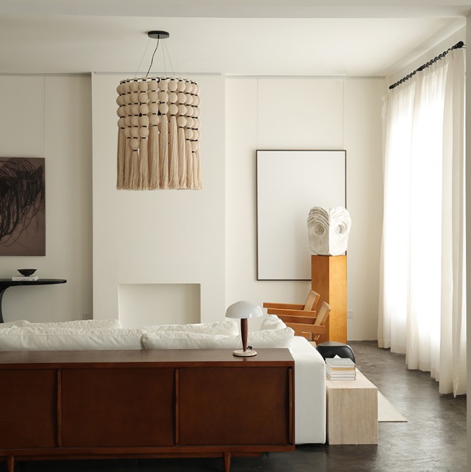 Светильник DZN-13871 ЧЕРНЫЙ + БЕЛЫЙ ` D700/H1000+1000/5/E27/60W