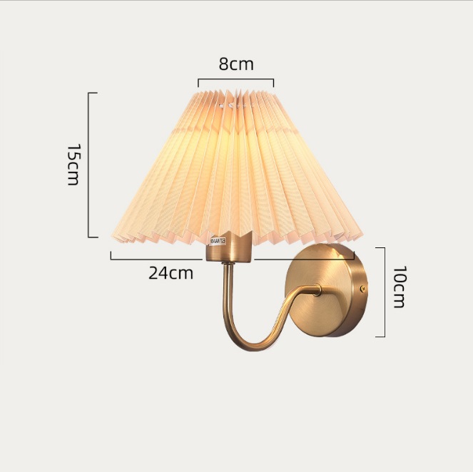 Светильник DZN-13872 БРОНЗА + БЕЛЫЙ ` D240/H250/1/E27/40W PLEATED