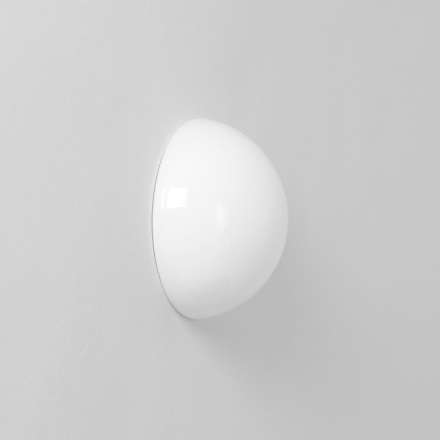 Светильник настенный ElegantLight DZN-13078 БЕЛЫЙ D200/H100/1/LED/8W4500K глянцевое стекло