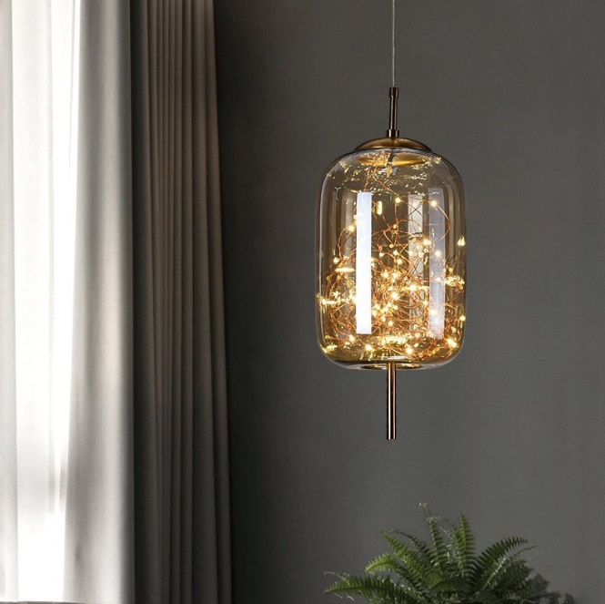 Светильник DZN-13103 ЗОЛОТО ` D180/H420+1500/1/LED/24W/3000K SANTA