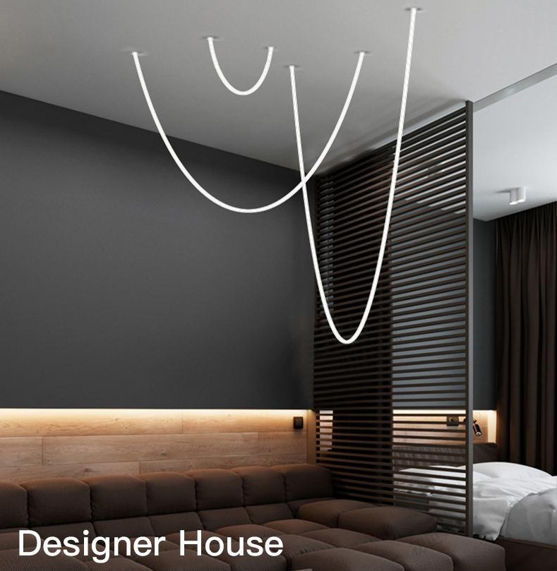 Светильник подвесной ElegantLight DZN-8313 SILICONE ` D22/H4000/1/LED/4000K 24-07 (1/10) 220v