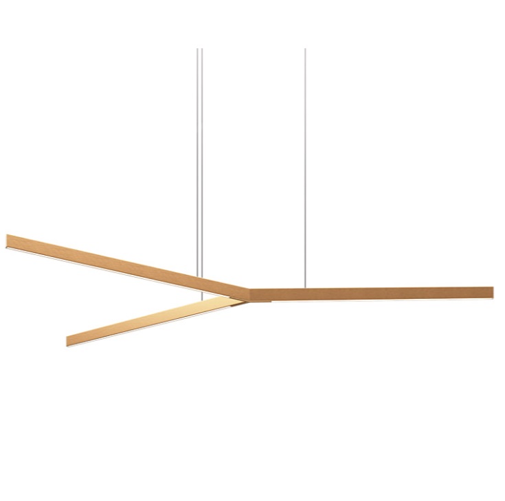 Светильник DZN-69786 ЗОЛОТАЯ БРОНЗА ` D1350/H1500/3/LED/.W/4000K (профиль 3*L675mm)