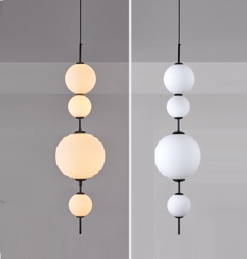 Светильник ElegantLight DZN-47909 Черный ` D200/H800-2000/4/LED/20W/4500K (150+120+200+120mm) BAALL