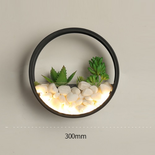 Светильник DZN-8451 ЧЕРНЫЙ ` D300/H50/1/LED/15W/3000K SUCCULENTS 24-08 VST