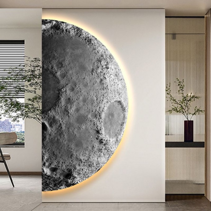 Светильник настенный ElegantLight DZN-11334 ТЕМНО-СЕРЫЙ ` D2000*1000/H100/1/LED/20W/2800K MOON/2