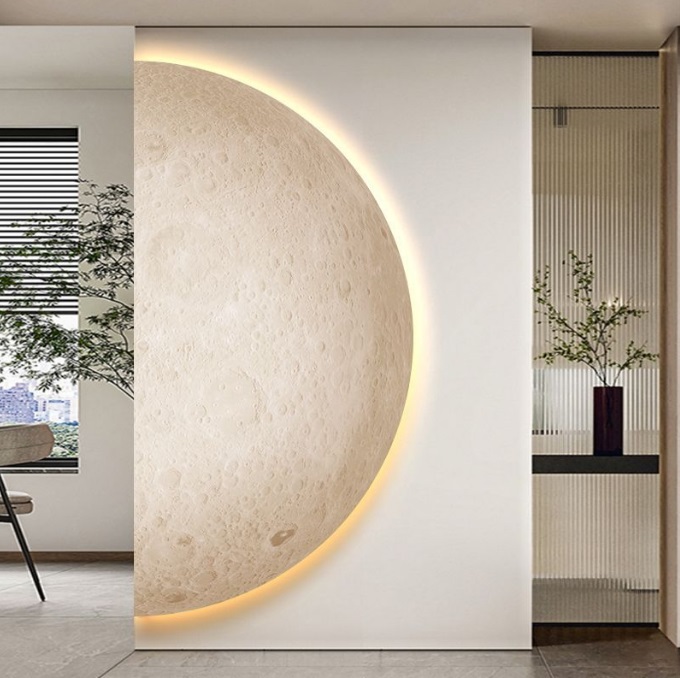 Светильник настенный ElegantLight DZN-11336 БЕЛЫЙ ` D2000*1000/H100/1/LED/20W/4200K MOON/2