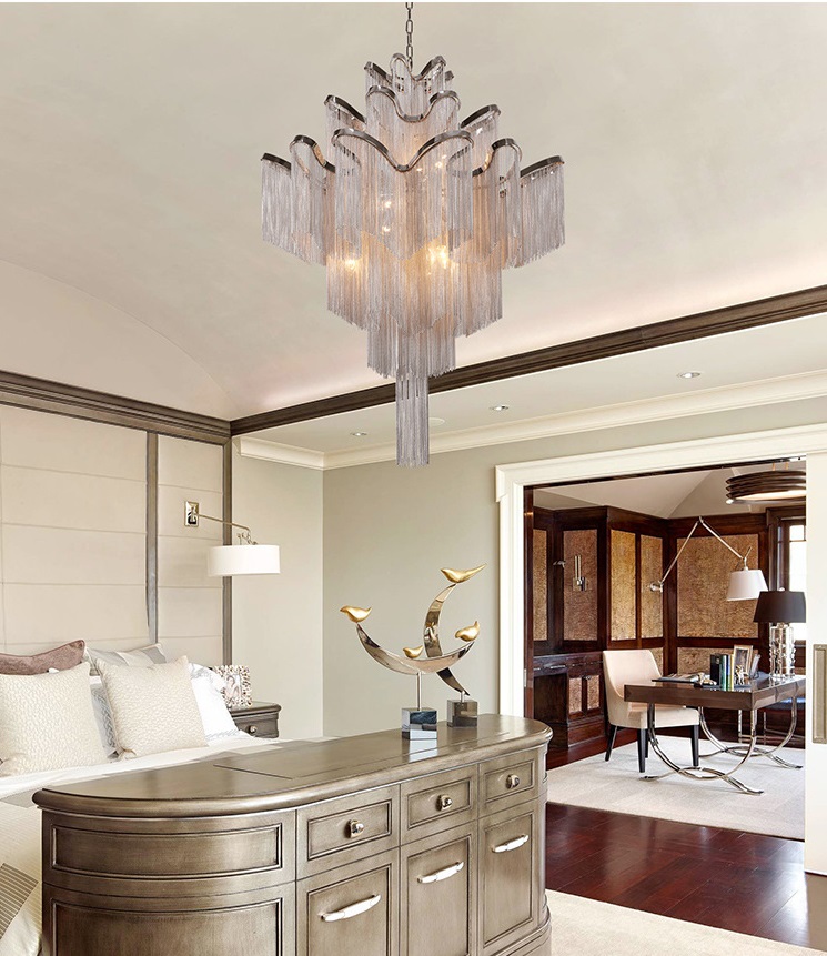 Светильник подвесной SAPFIR SPF-8578 ЗОЛОТО ` D800/H1500/12/E14/40W 23-01 COVER