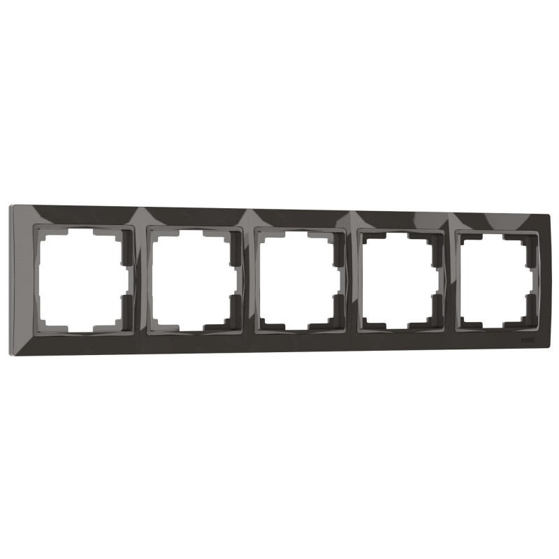 WERKEL Snabb basic WL03-Frame-05/ Рамка на 5 постов (серо-коричневый, basic) a036705 W0052007