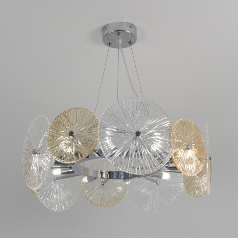 Светильник подвесной SAPFIR SPF-8742 CHROME/РОМ ` D520/H200/10/G9/40W DAISY 25-03 (1)