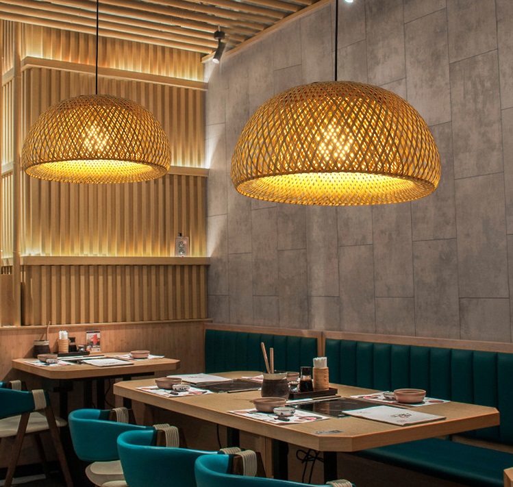 Светильник DZN-51559 РОТАНГ ` D600*300/H1500/1/E27/40W RATTAN WABI-SABI 24-08