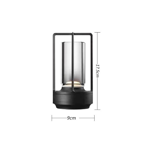 Светильник DZN-5687 ЧЕРНЫЙ ` D90/H175/1/LED/5W/2800-6500K фонарь с аккумулятором для пикника PICNIC