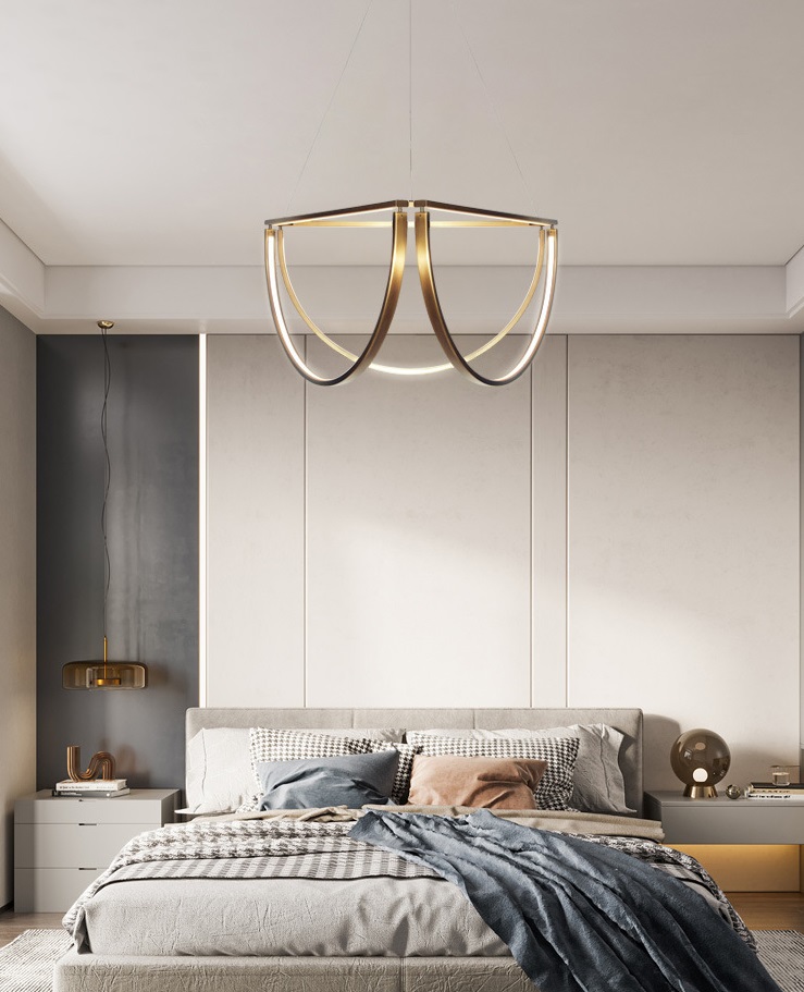 Светильник DZN-5697 БРОНЗА ` D800/H1200/60W/4500K MAGNINA