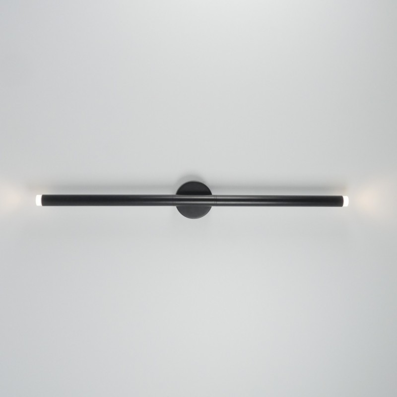 Светильник настенный ElegantLight DZN-4413 BLACK ` D60/H800/2/LED/6W/3000K 22-10 VISION