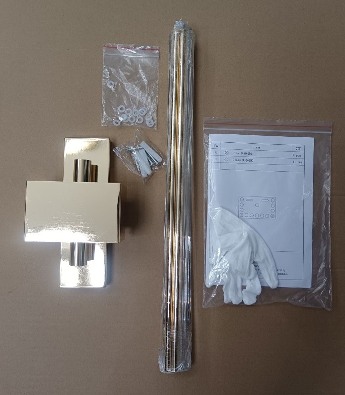 Светильник настенный ElegantLight DZN-4418 GOLD/ЗОЛОТО D110/H600/2/G9/20W NEAT 24-12