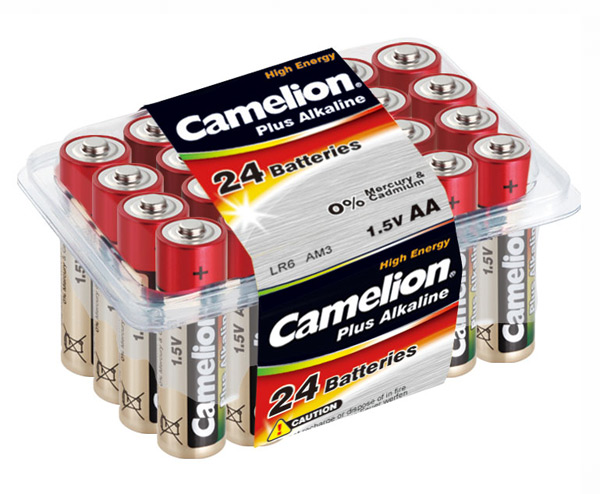 Батарейка Camelion 1.5V, LR6, AA (блок 24шт)