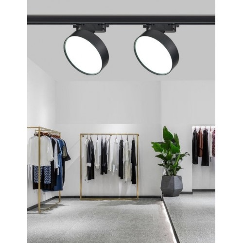 Светильник IL.0014.0040 BLACK/ЧЕРНЫЙ ` D140/H190/LED/1/18W 4000K BRAIN SPF22-05 (1/20)