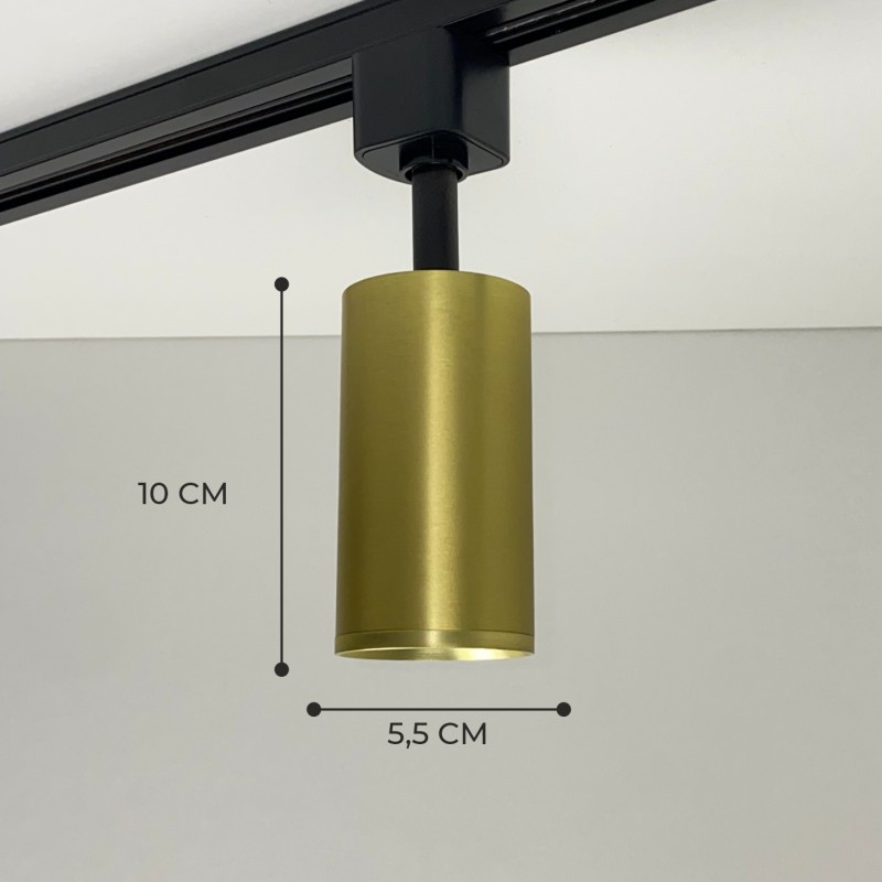 Светильник трековый с фильтром SAPFIR SPF-5952 BRONZE/БРОНЗА ` D55/H100/1GU10/50W 24-12 (1/50)