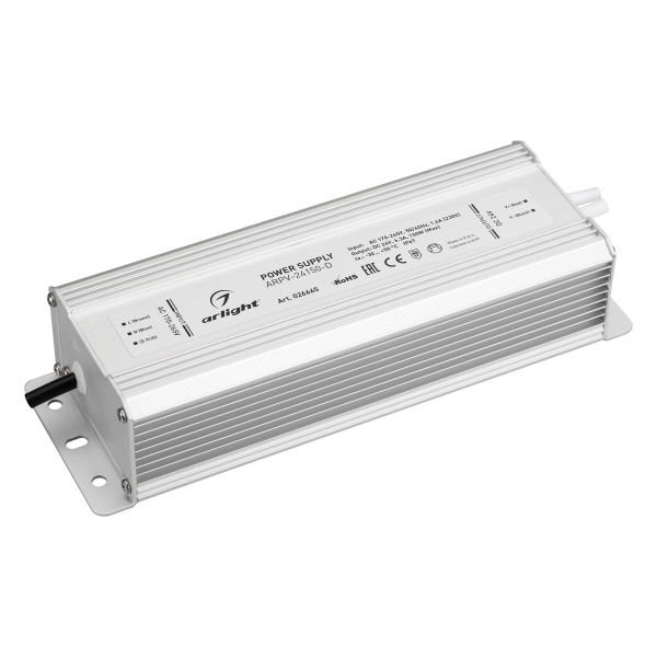 Блок питания ARPV-24150-D (24V, 6.3A, 150W) (Arlight, IP67 Металл)