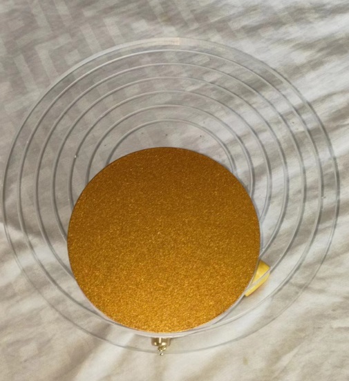 Светильник настенный SPF-4744 ЗОЛОТО ` D200/H40/1/LED/6W/4000K с выключателем GALLO 24-07