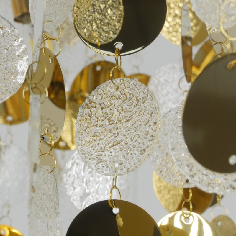 Светильник подвесной SPFD-9299 ЗОЛОТО D600*450/H1200/7/E14/40W без ламп VALDAORA