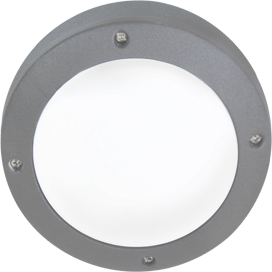 Ecola G53 LED B4139S светильник накладной IP65 матовый Круг алюмин. 1*G53 Серый 145x145x65