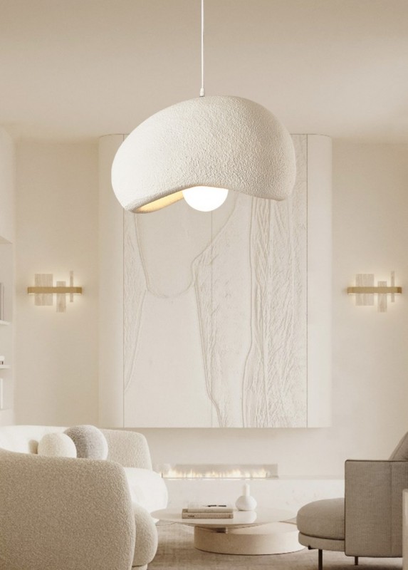 Светильник DZN-6110 БЕЛЫЙ ` D300*270/H1200/1/E27/60W белый шнур STONE 24-12