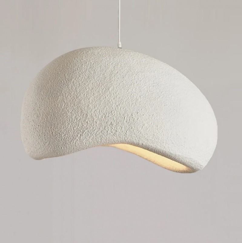 Светильник DZN-6112 БЕЛЫЙ ` D500*400/H1200/1/E27/60W белый шнур STONE 24-12 VST