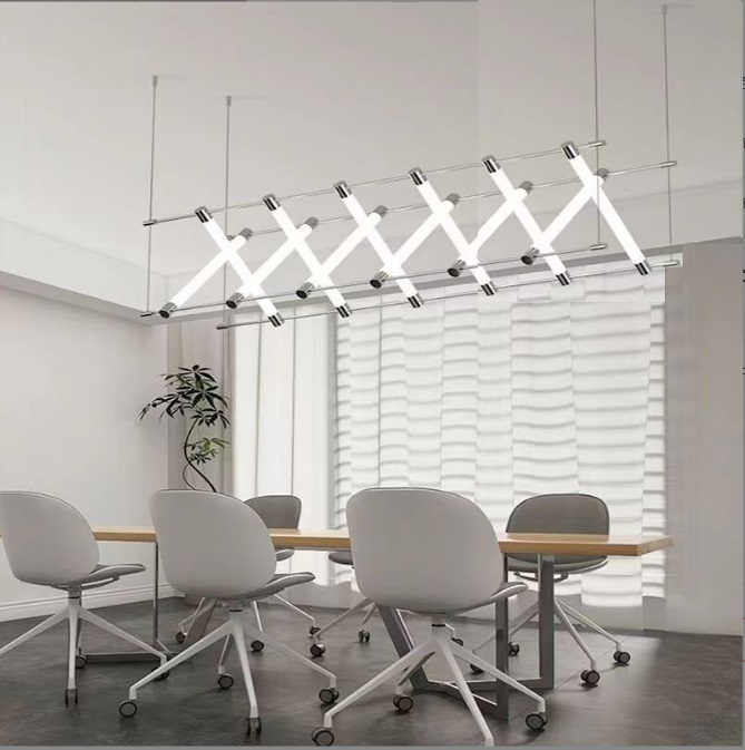 Светильник DZN-34214 БЕЛЫЙ+СЕРЕБРО ` D1800/H1200/12/LED/96W/4000K MAHZA LIGHTING SYSTEM BY MARIO TSA