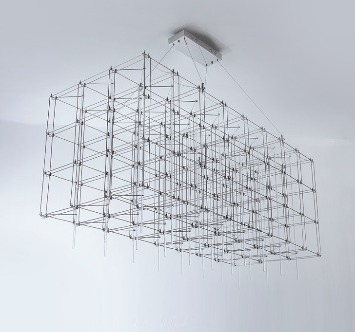 Светильник DZN-68781 МАТ.РОМ ` 1200*600*600/H600+6000/1/LED/.W/4000K трос 4м SELENA 25-04 VST