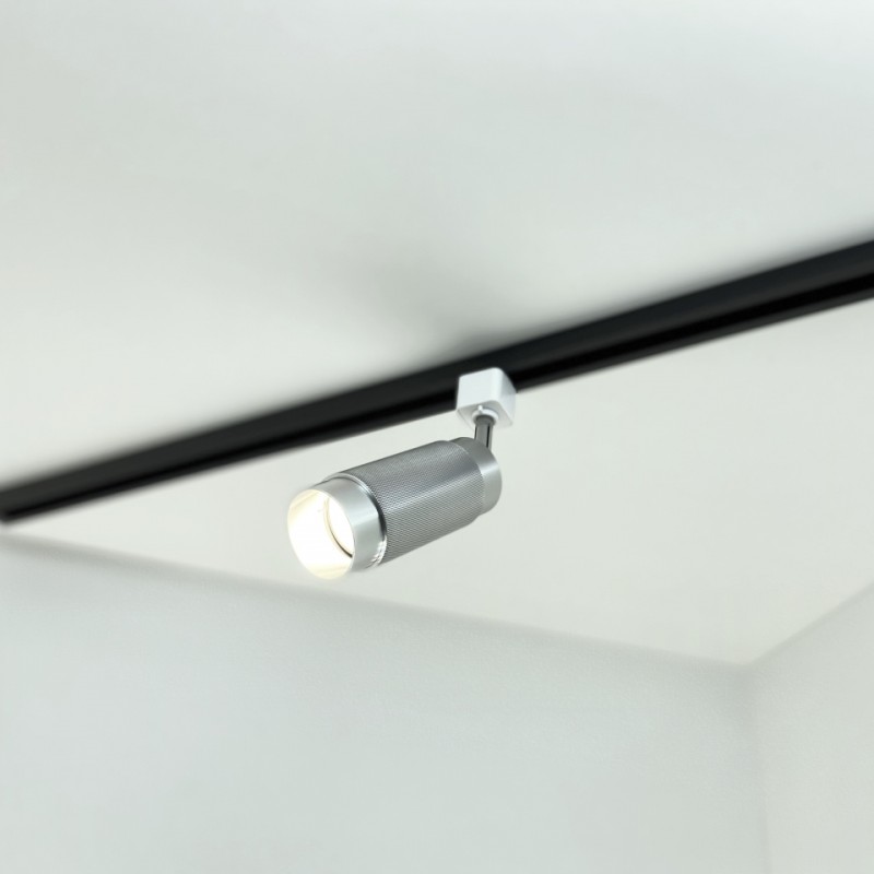 Светильник SPF-4102 SILVER+WT/СЕРЕБРО+БЕЛЫЙ ` 1/GU10/50W SPF13-1 //27-3