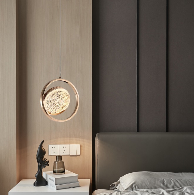 Светильник ElegantLight DZN-36965 ЗОЛОТО ` D230/H1200/1/LED/8W/4500K NAINA 24-11