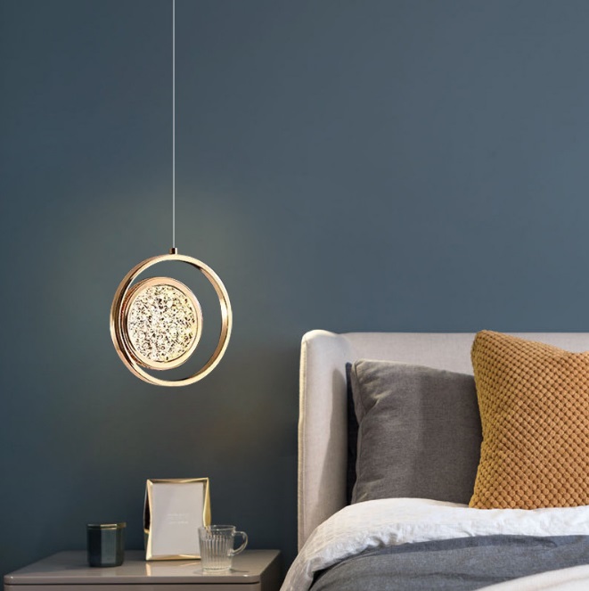 Светильник ElegantLight DZN-36965 ЗОЛОТО ` D230/H1200/1/LED/8W/4500K NAINA 24-11