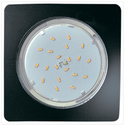 Ecola G53 5357 Встраиваемый Легкий квадратный Черный (светильник) 107x25