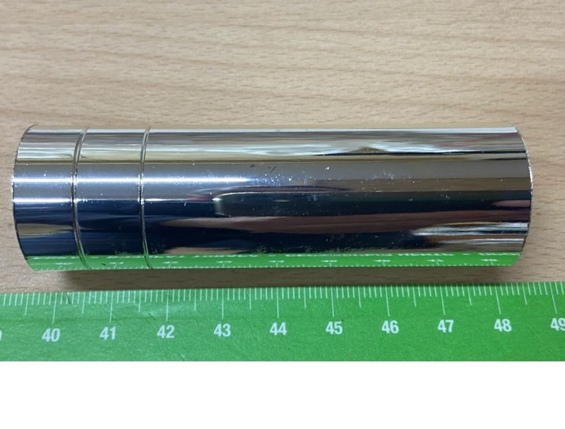 Трубка (хром) декоративная для светильника, D25/H80, SPFR38801