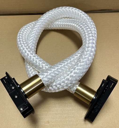 Светильник трековый SPF-12553 ЧЕРНЫЙ/БРОНЗА ` D22/H2000/1/LED/20W/4000K в тканевой оплётке FLEY 24-