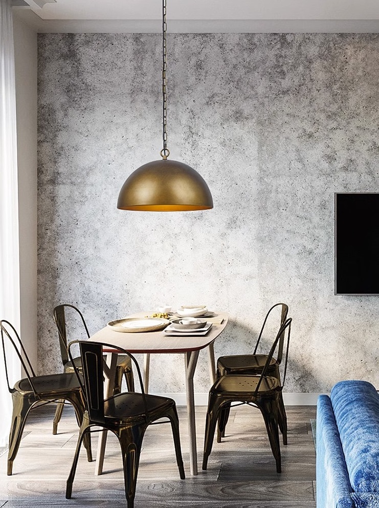 Светильник DZN-13460 БРОНЗА ` D380/H190+1500/1/E27/60W