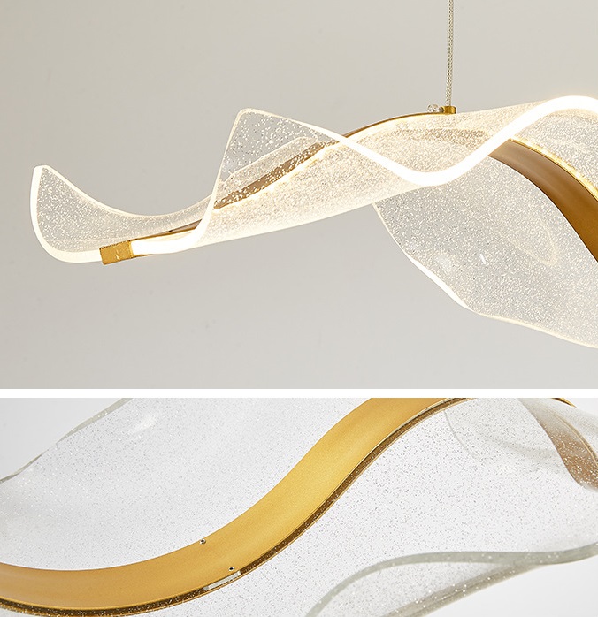 Светильник подвесной ElegantLight DZN-13503 ЗОЛОТО ` D2000*300/H2000 звёздное небо SPRAY 24-09